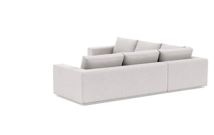 Walters Corner Sectional with Chalk Fabric and down alternative cushions - Image 4