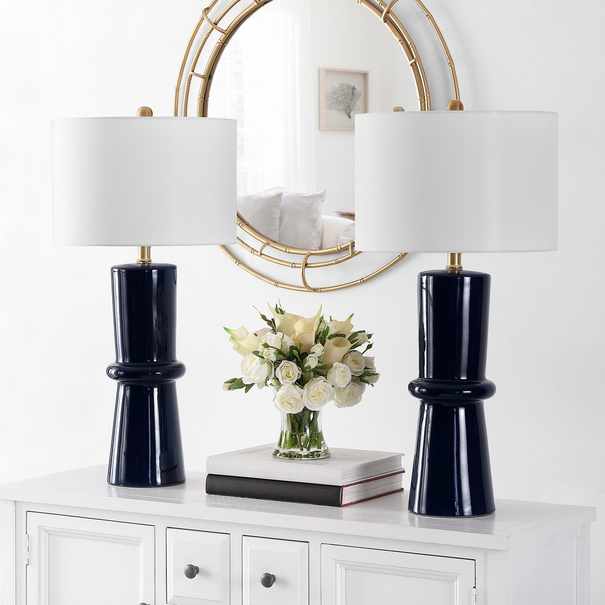 Ellaria 31" Table Lamp - Navy Blue - Image 1