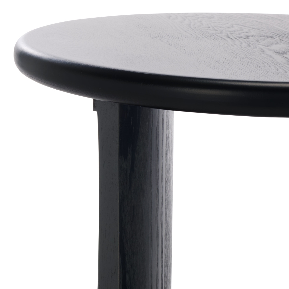 Alanka Round End Table - Black - Safavieh - Image 2