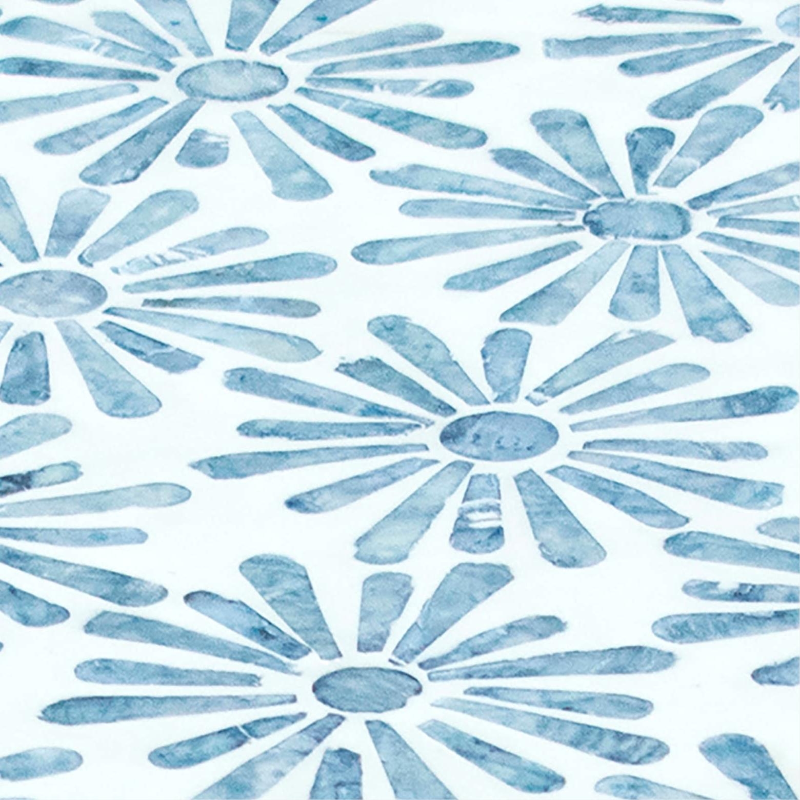 Halio Blue Floral Shell Side Table - Image 6