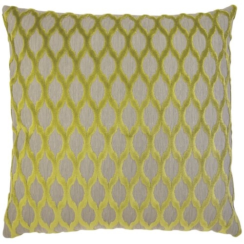 Square Feathers Bamboo Lattice Feathers Geometric Pillow Cover & Insert - Image 0