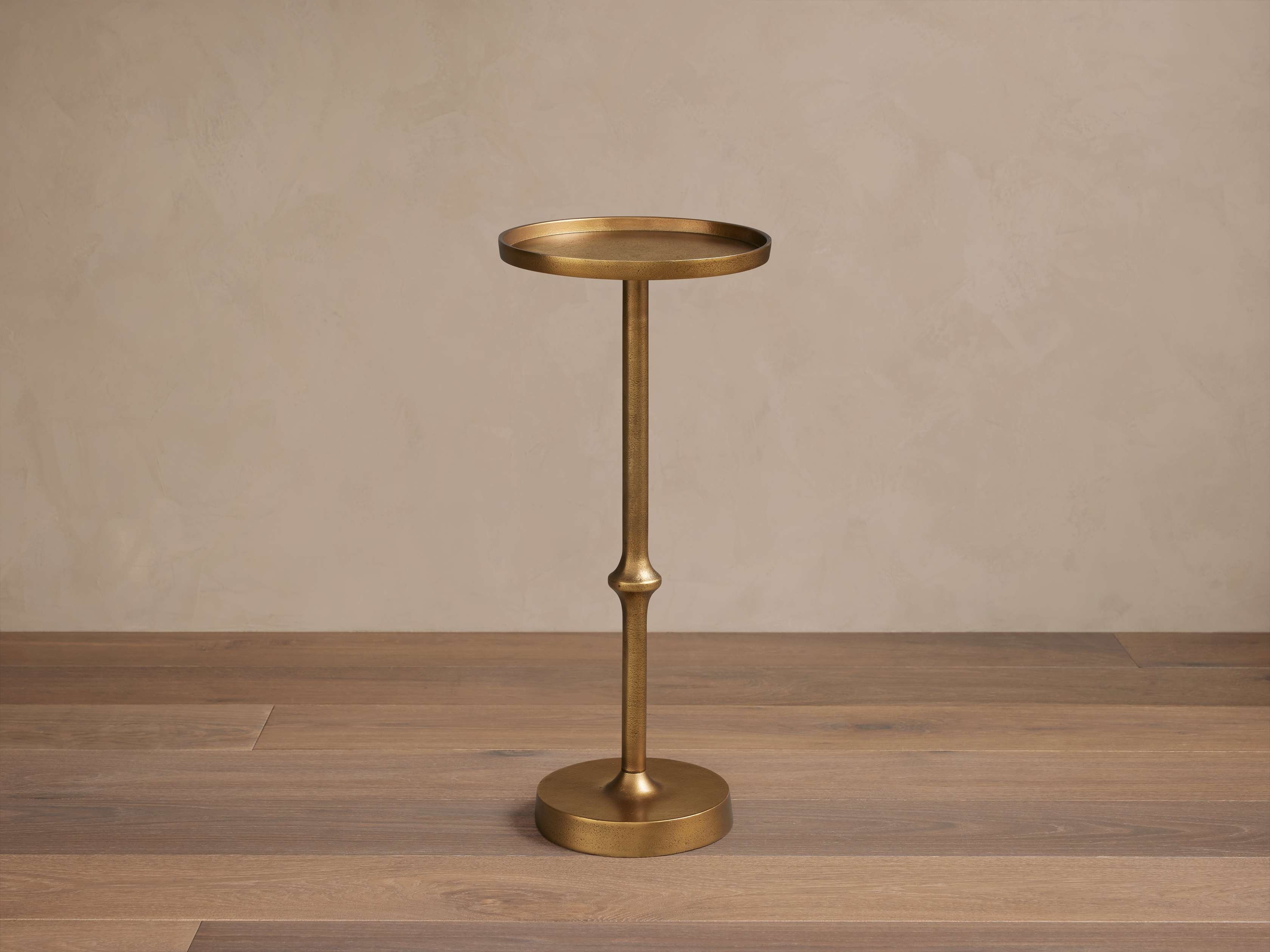 Kenneth Nesting Martini Table in Metal 9" Brass  Antique  - Image 0
