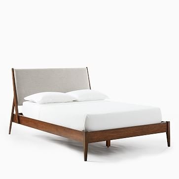 Wright Upholstered Bed, Queen, Twill, Dove - Image 3