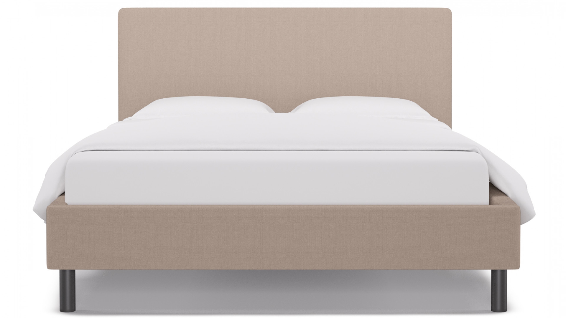 Tailored Platform Bed | Queen | Husk Linen - Image 0