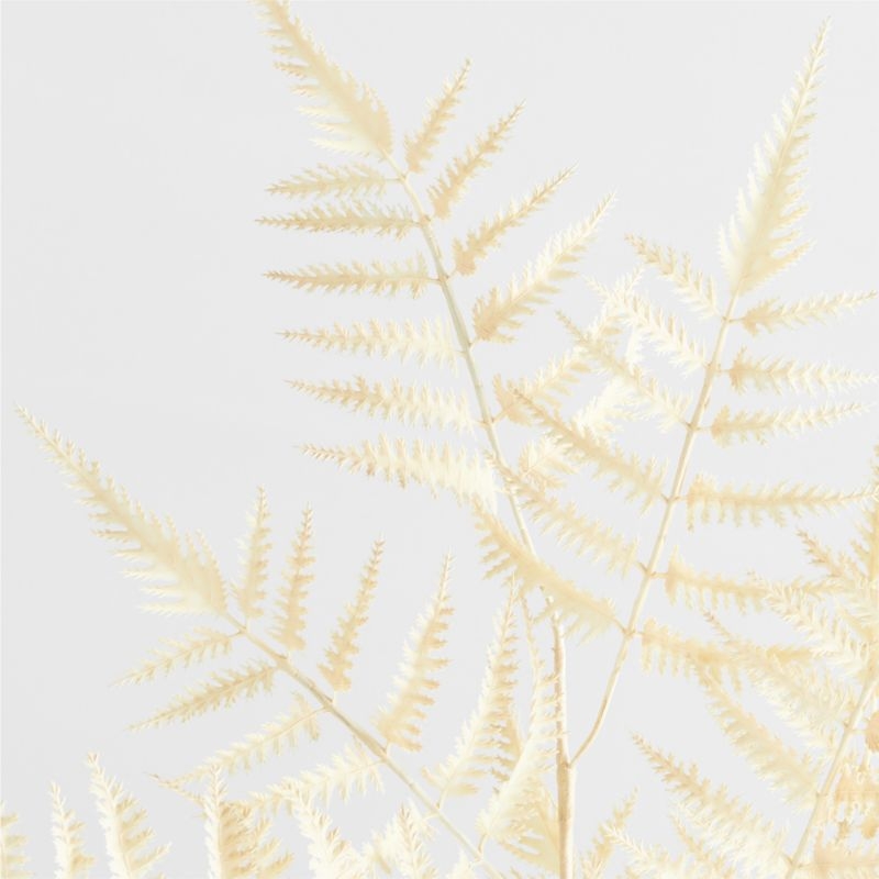 Faux White Fern Leaf Stem - Image 2