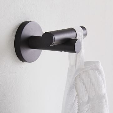 Modern Overhang Bathroom Collection, Towel Hook, Dark Bronze - Image 2