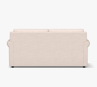 Sanford Roll Arm Upholstered Grand Sofa 90", Polyester Wrapped Cushions, Performance Heathered Basketweave Platinum - Image 5