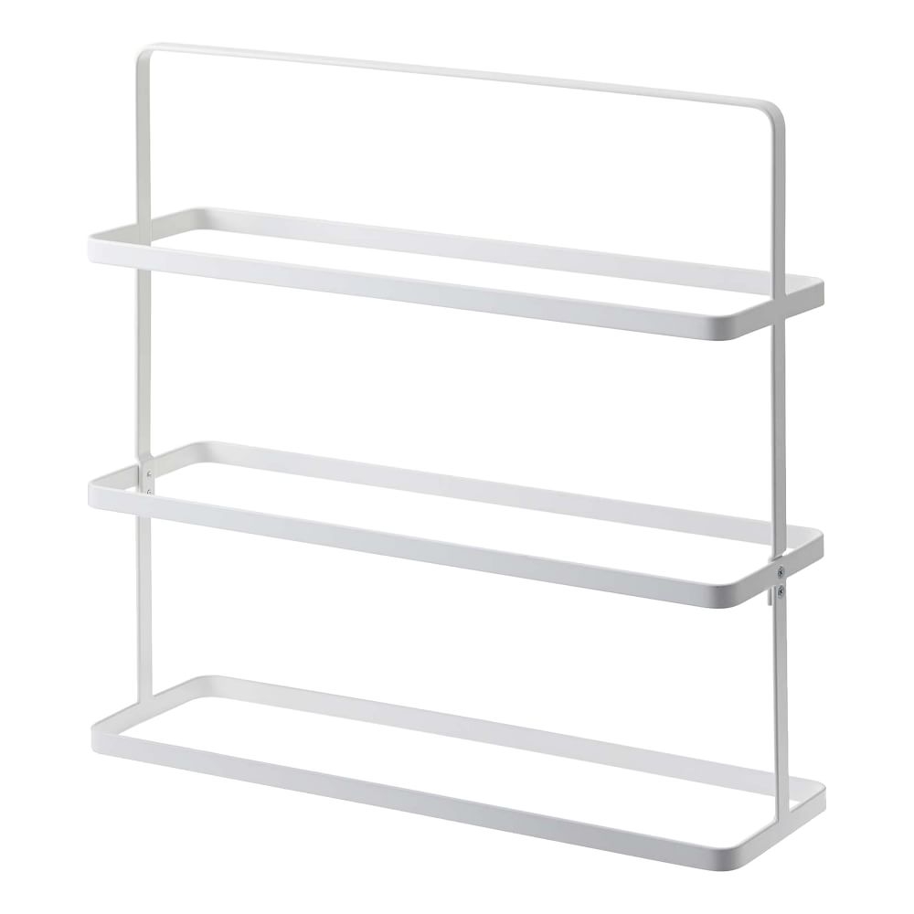 Tower Shoe Rack, Wide, White - Image 0