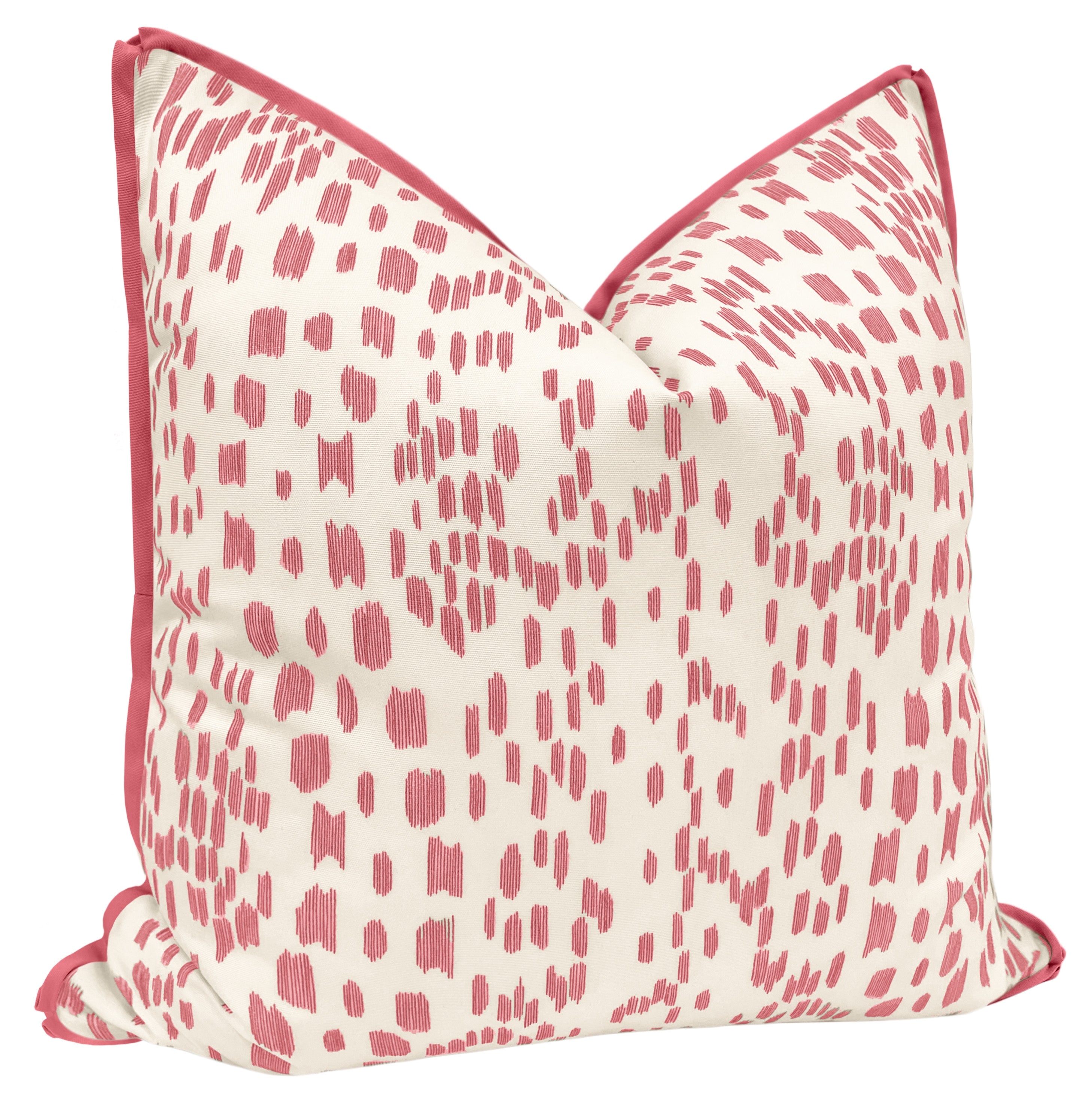 OUTDOOR : LES TOUCHES // PINK - LITTLE LUMBAR 12" X 18" / Cording / LEAF - Image 2