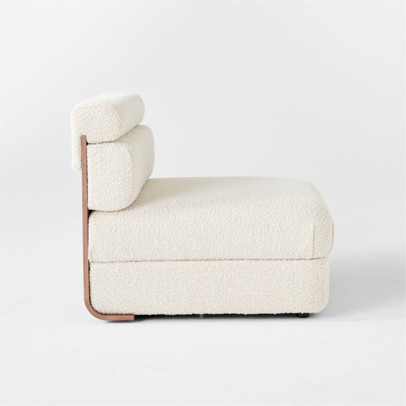 Imbu Boucle Armless Chair - Image 3