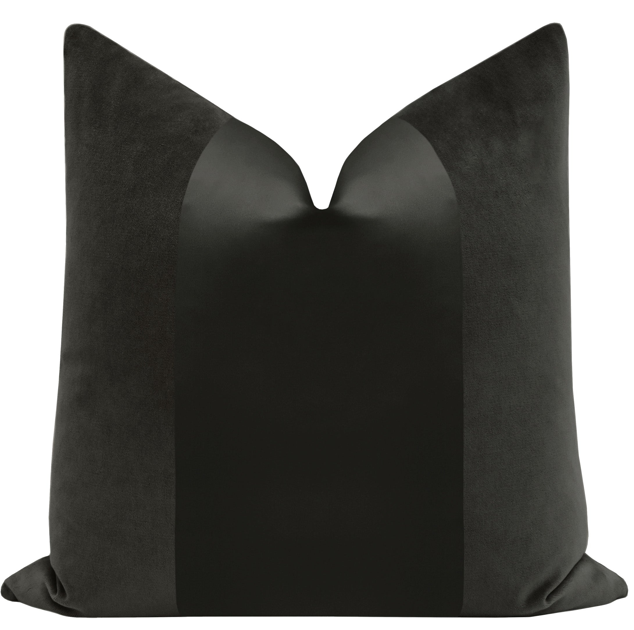 PANEL MONOCHROMATIC : SOCIETY VELVET // GRAPHITE - 14" X 36" - Image 0