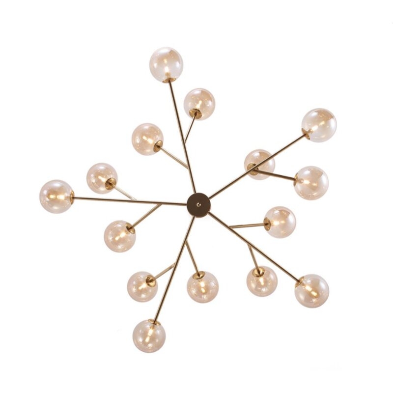 Harton 15-Light Sputnik Sphere Chandelier, Gold - Image 4