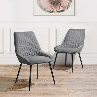 Kirkham Velvet Upholstered Side Chair - Image 0
