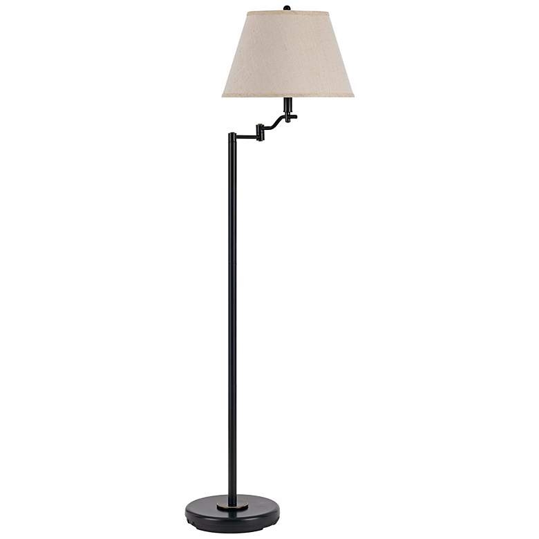 Stila Swing Arm Floor Lamp, Dark Bronze - Image 0