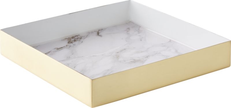 Active Small White Marble Tray - Image 5