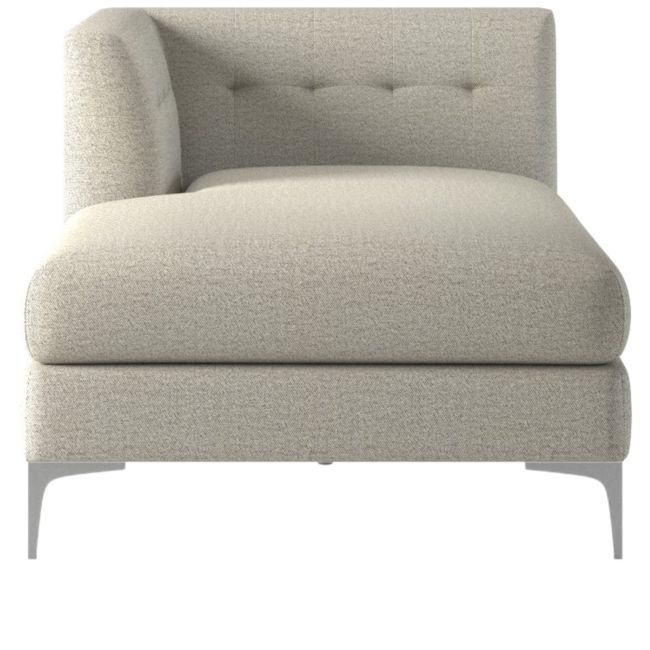 Holden Tufted Left Arm Chaise Deauville Stone - Image 0