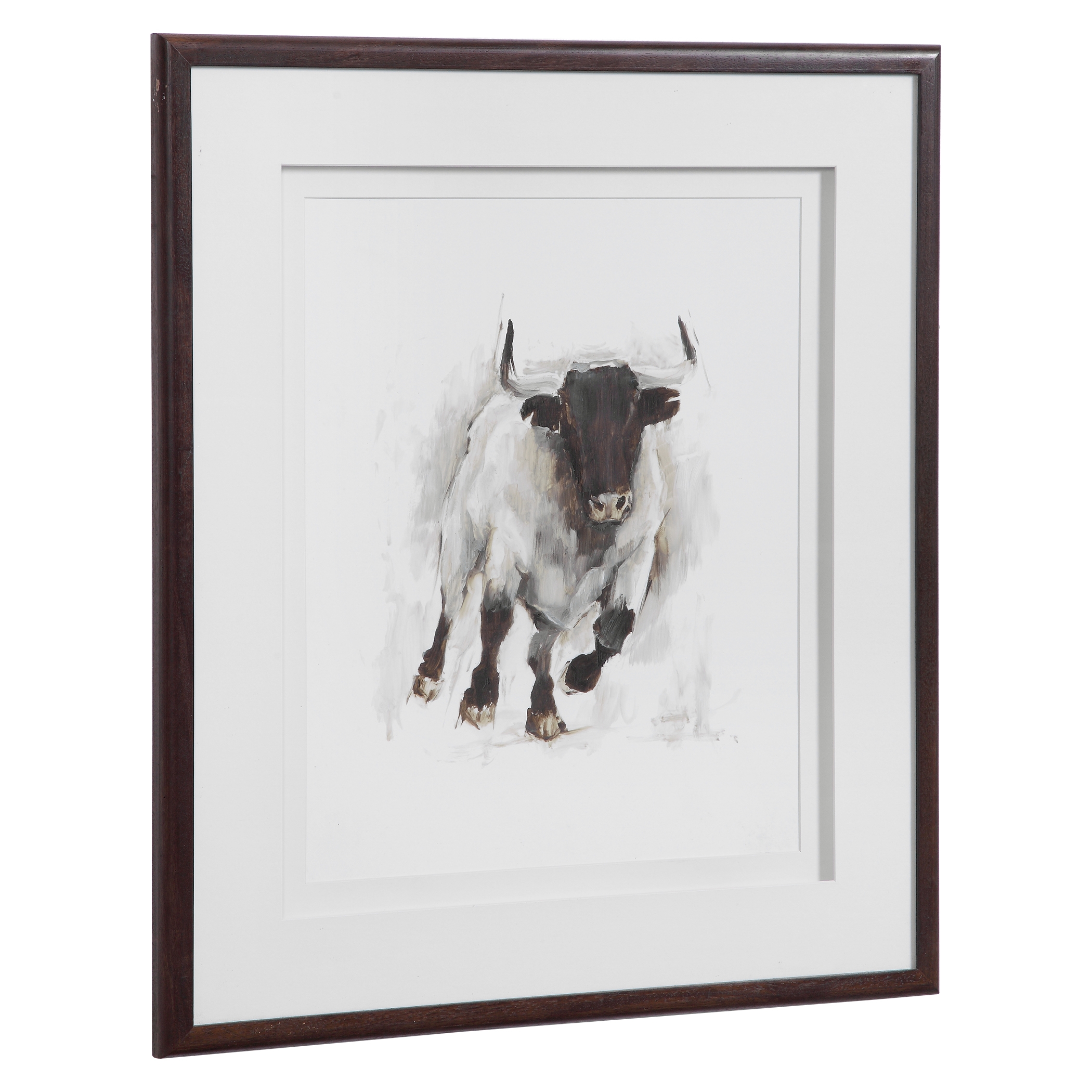 Rustic Bull Framed Animal Print - Image 4