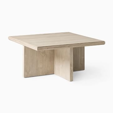 Santa Rosa 44" Square Coffee Table, Driftwood - Image 1