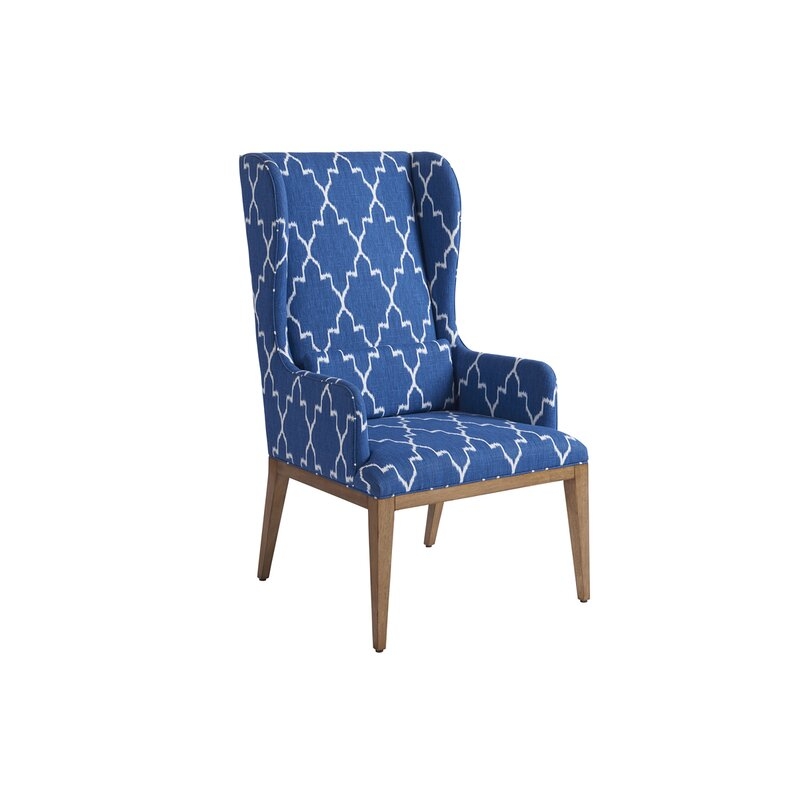 Barclay Butera Newport Upholstered Solid Back Arm Chair - Image 0