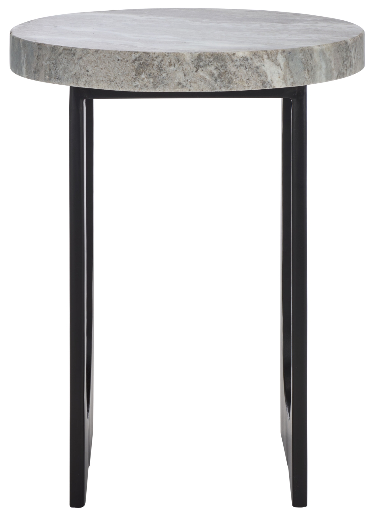 Marasu Marble Side Table - Green Grey / Black - Safavieh - Image 0