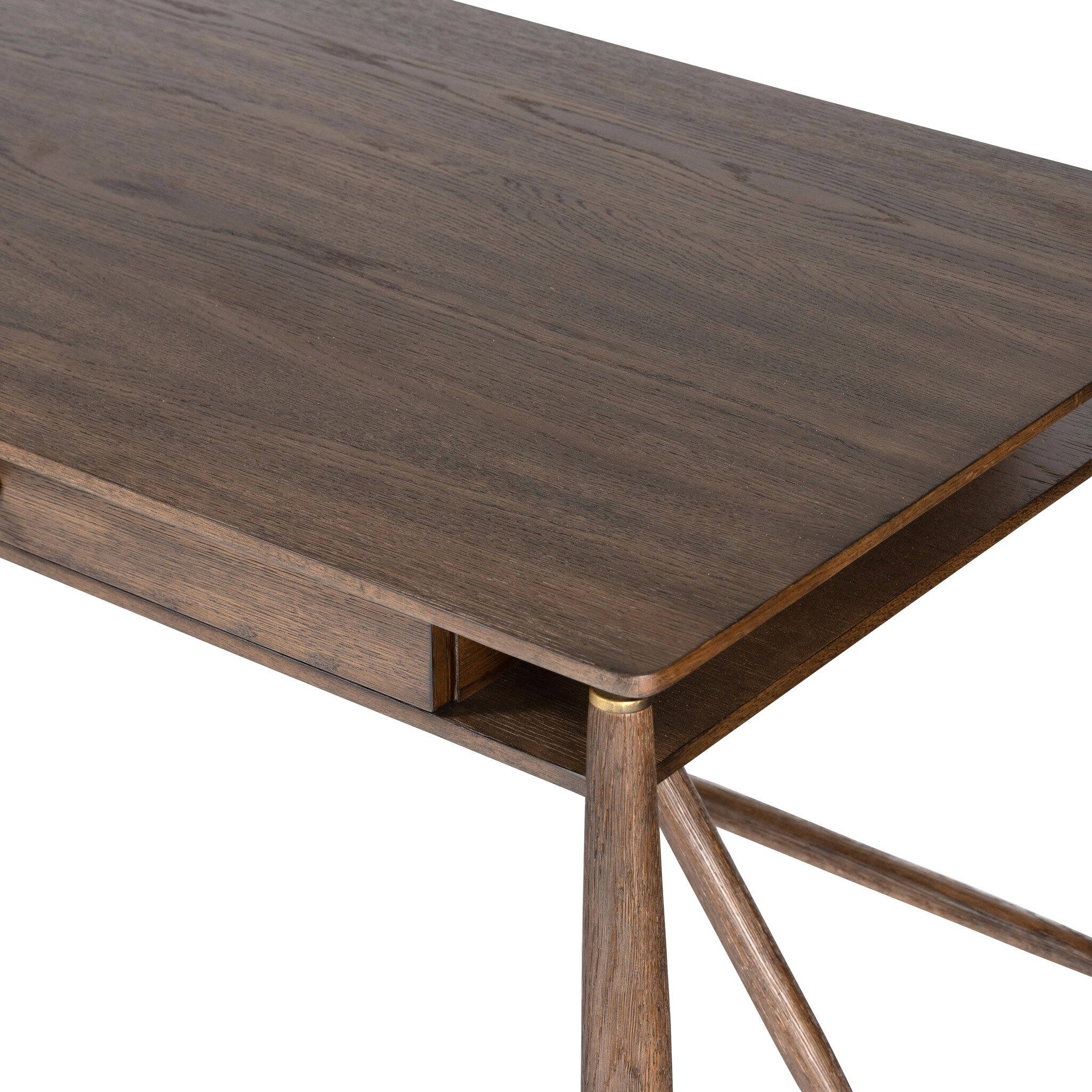 Markia Desk - Aged Oak Veneer - Image 7