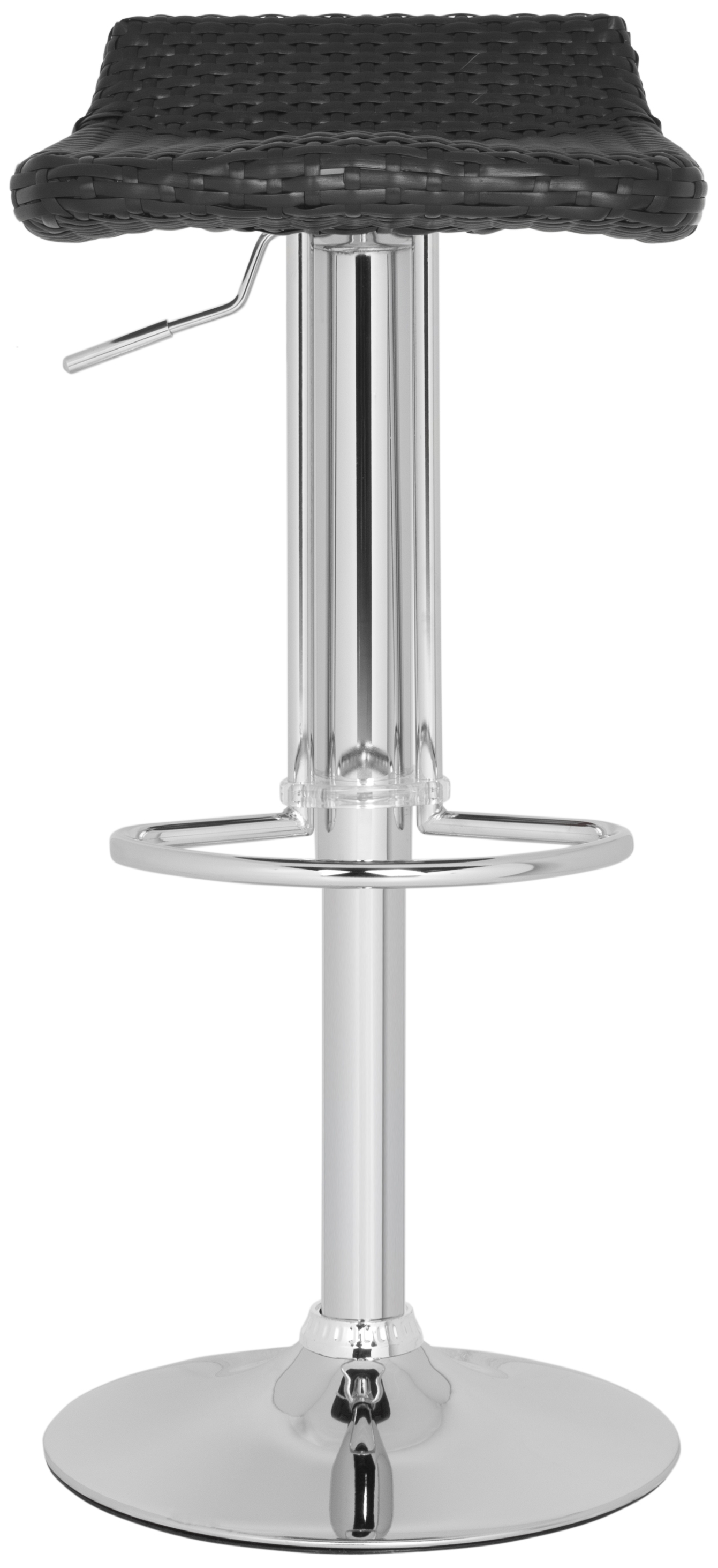 Juji Swivel Bar Stool - Black - Safavieh - Image 0