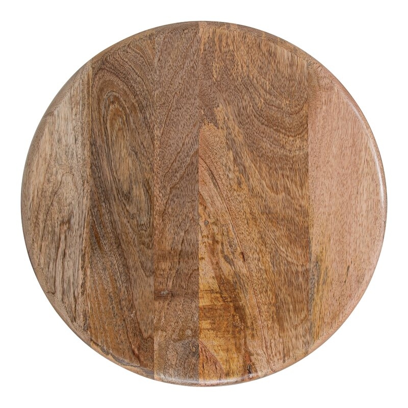 Eklund Round Wood Side Table, Natural - Image 5
