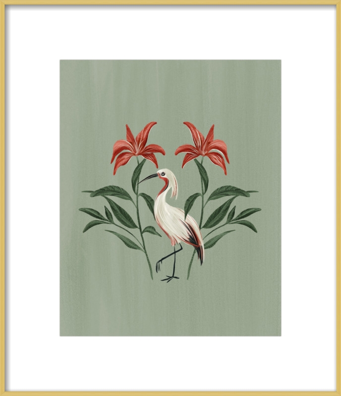 Tropical Crane by Nancy Noreth for Artfully Walls - Image 0