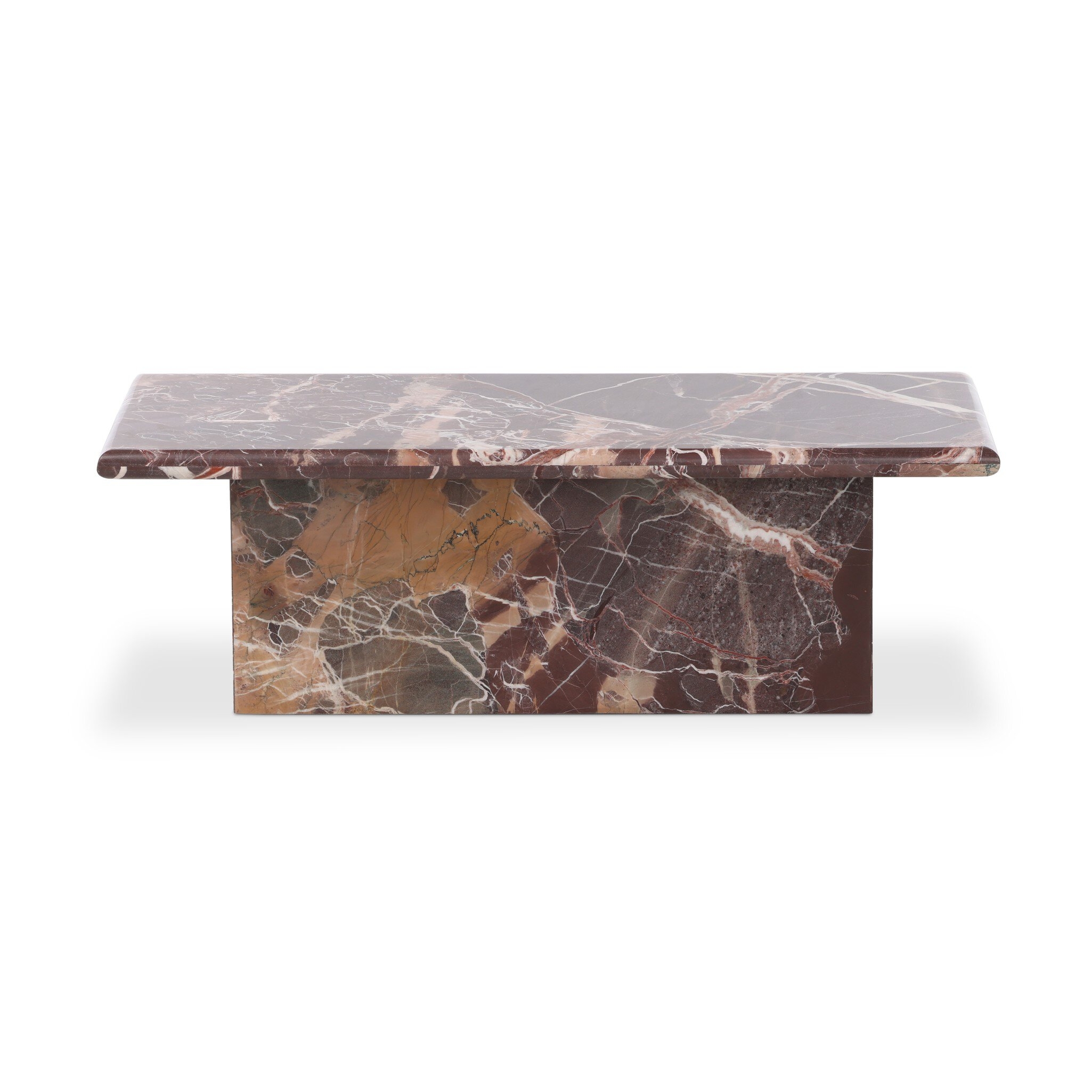 Arum Coffee Table - Merlot Marble - Image 0