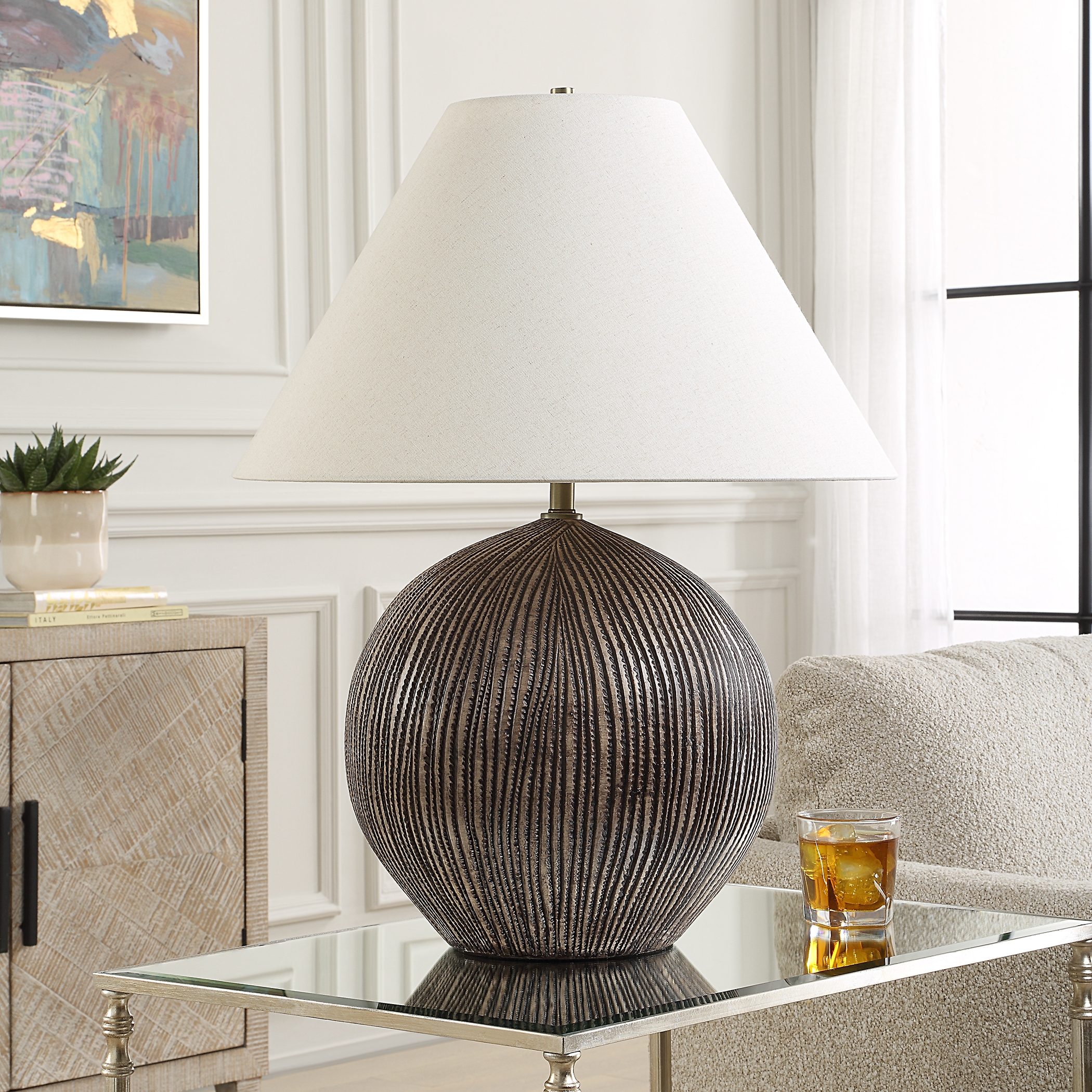 Sayre Dark Brown Table Lamp - Image 2