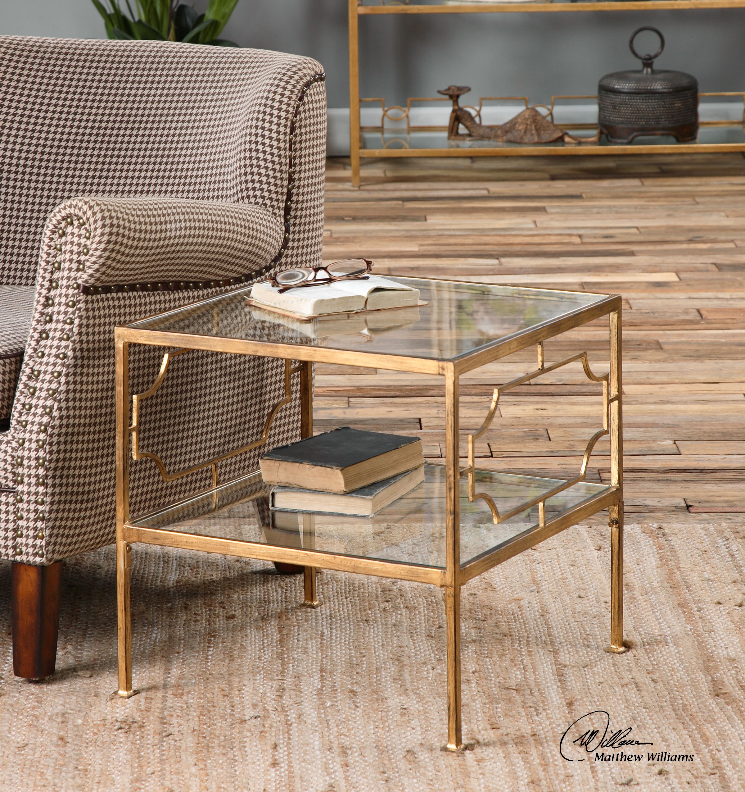Genell Gold Cube Table - Image 0