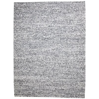 One-of-a-Kind Hand-Knotted 8' x 11' Wool Area Rug in Charcoal - Image 0