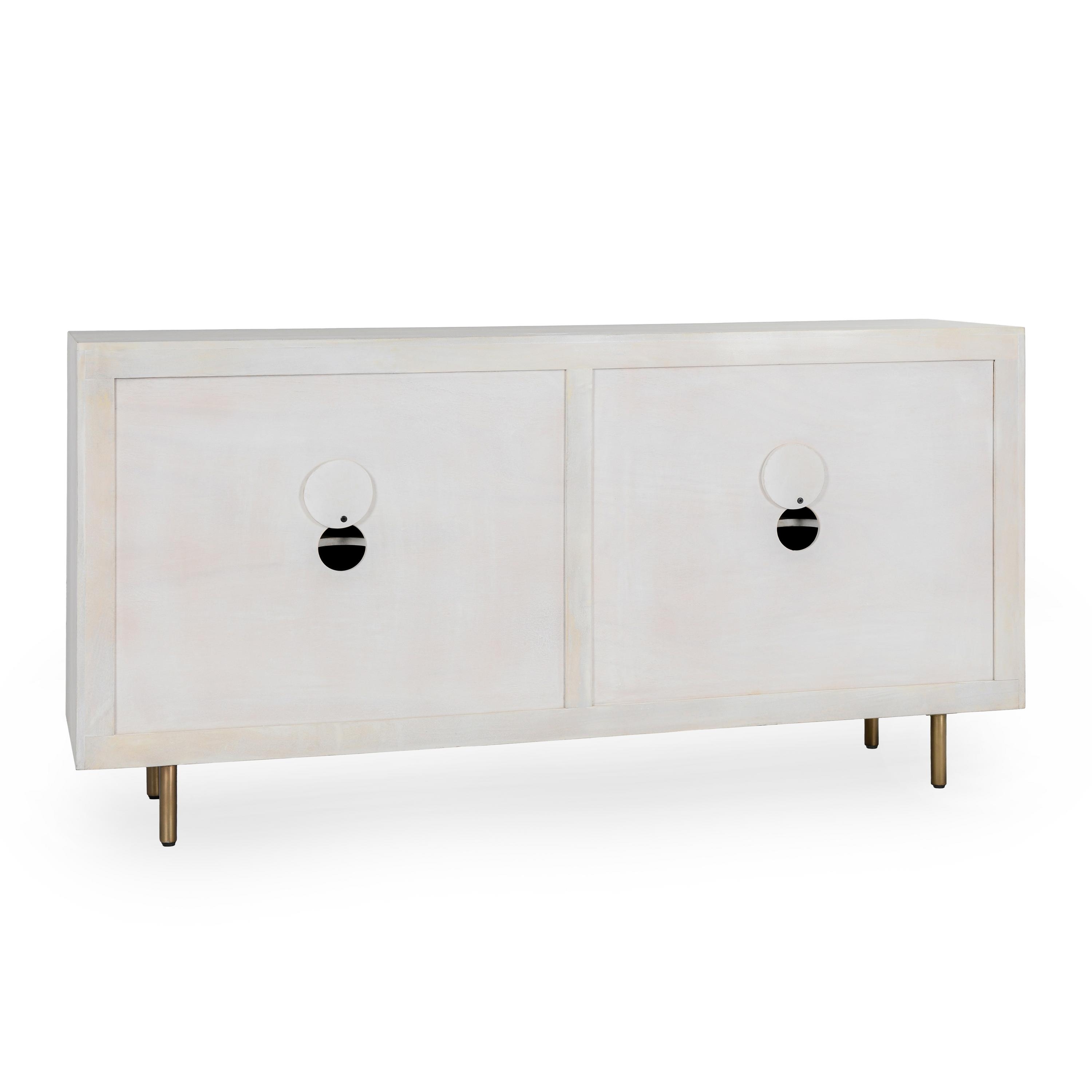 Norwood 4Dr Buffet White Wash - Image 4