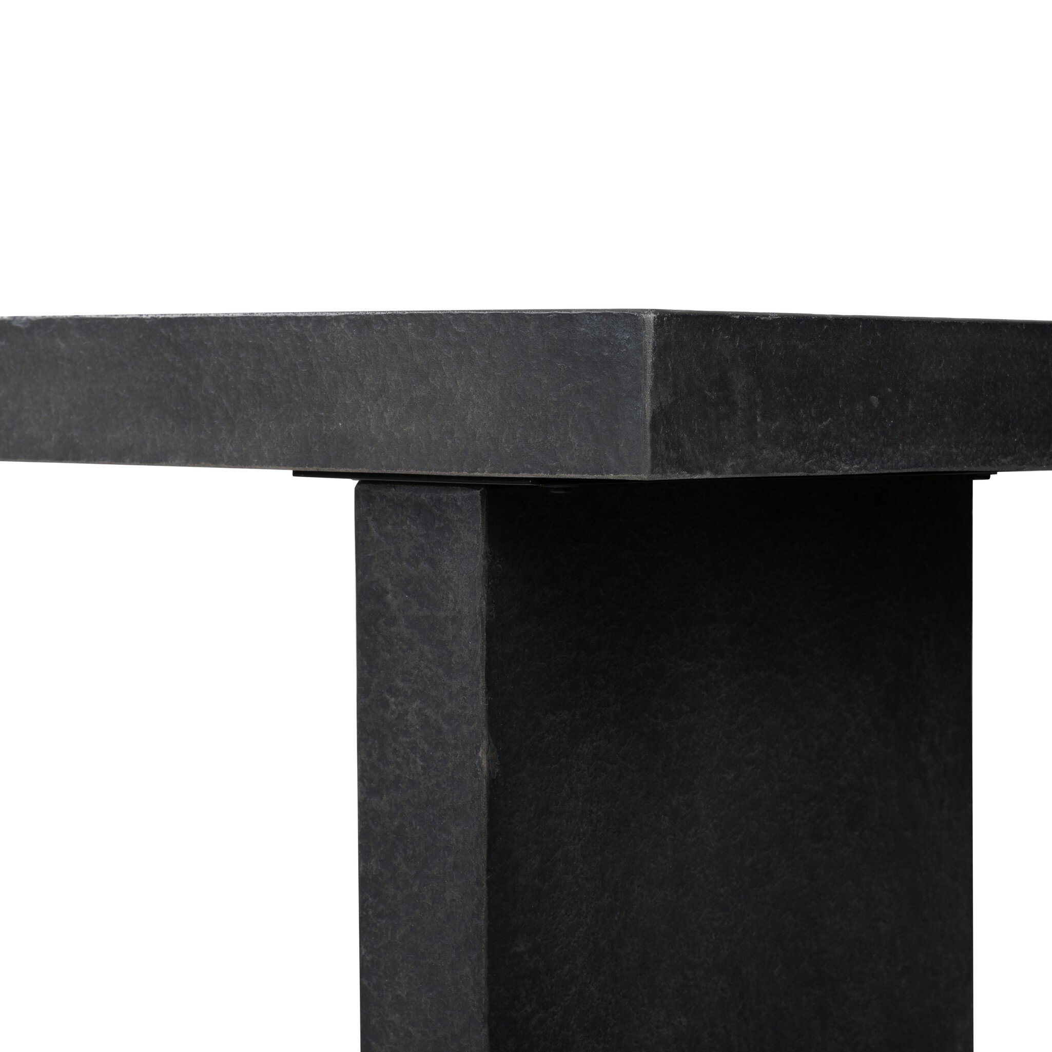 Huesca Outdoor Console Table - Distressed Graphite Concrete - Image 1