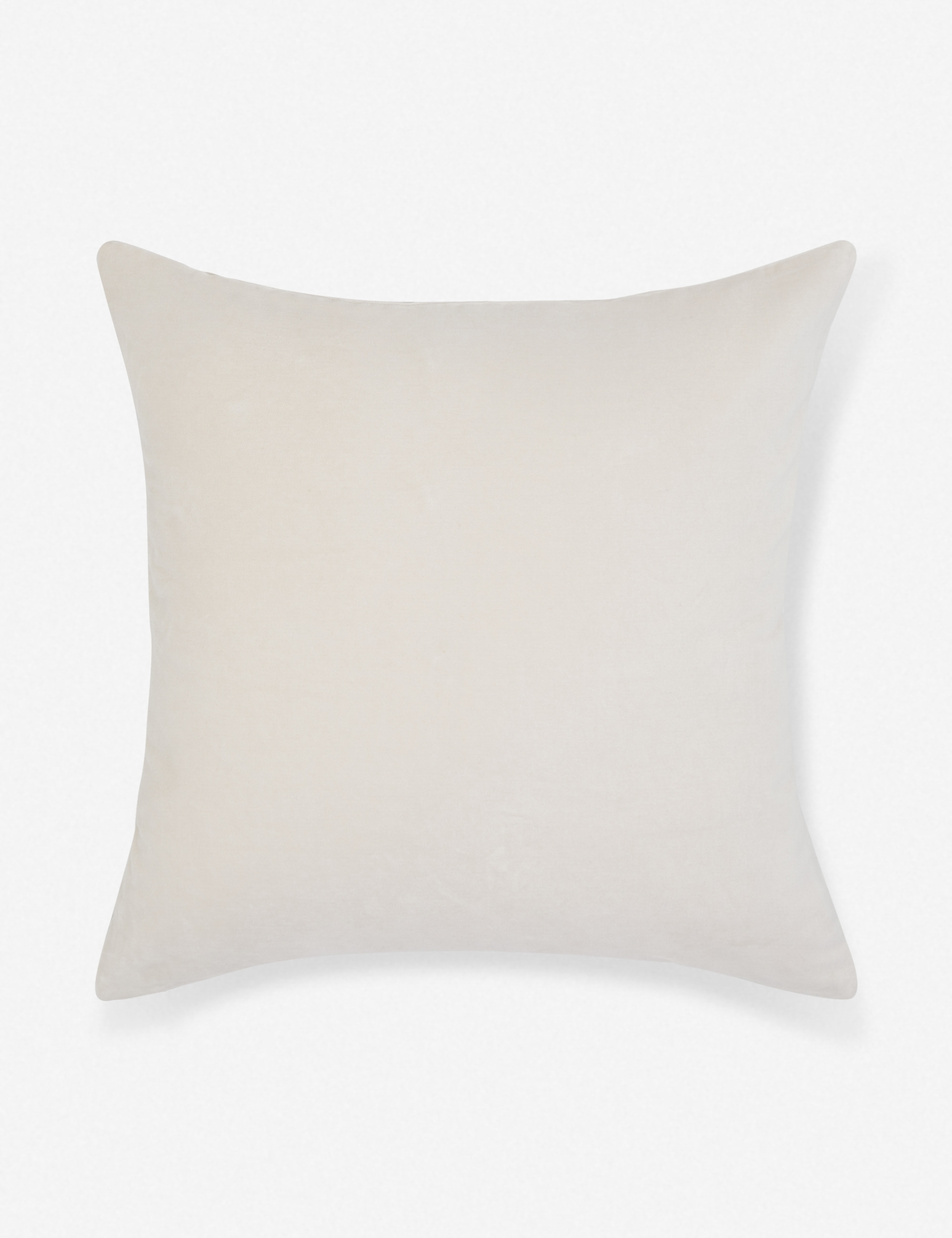 Charlotte Velvet Pillow, Oyster - Image 1