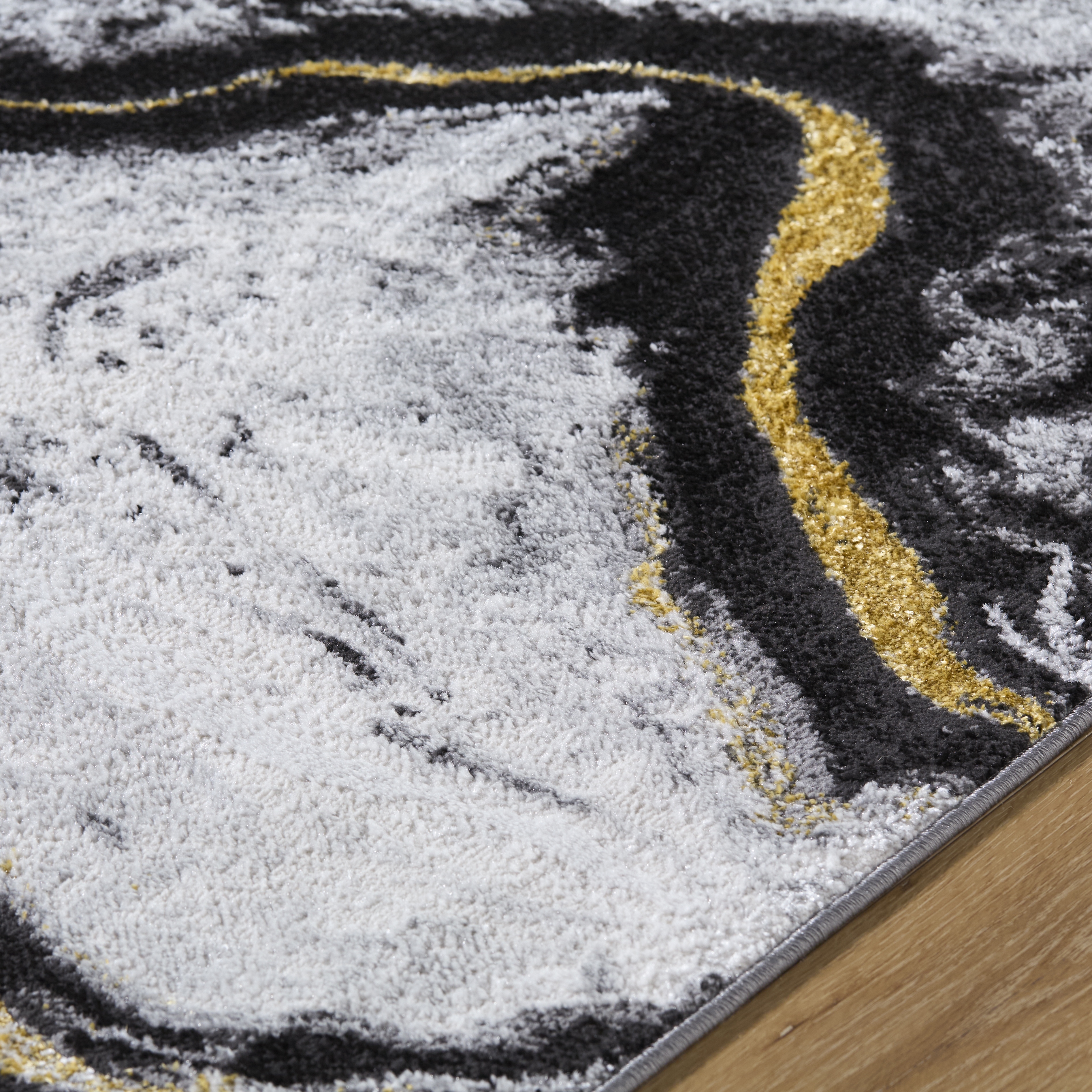 Sunrise Gray Indoor 2' x 2'11" Machine Woven Rug - Image 2