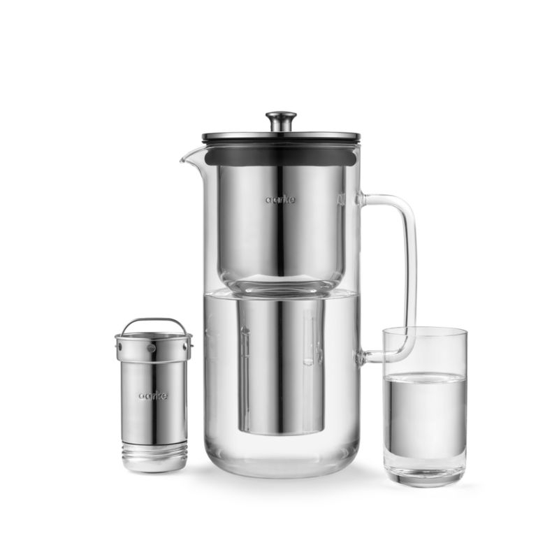 Aarke Purifier Glass Purifying Water Pitcher with Stainless Steel Filter - Image 8