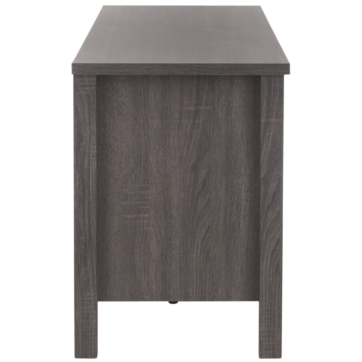 Evane 2 Door Media Stand - Distressed Black / Natural - Safavieh - Image 6