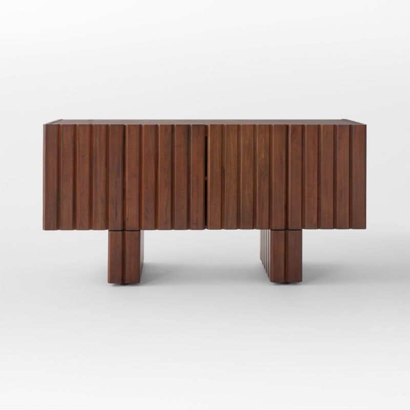 Moab 65" Dark Wood Credenza - Image 2