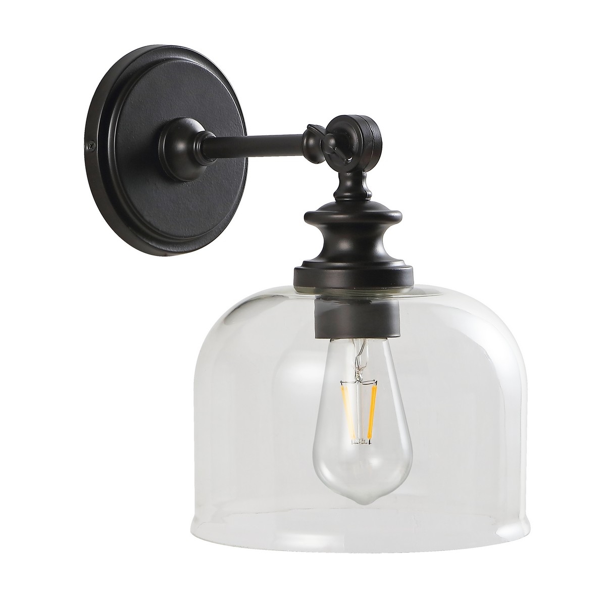 Neri Wall Sconce - Oil Rub Bronze / Clear - Safavieh - Image 0