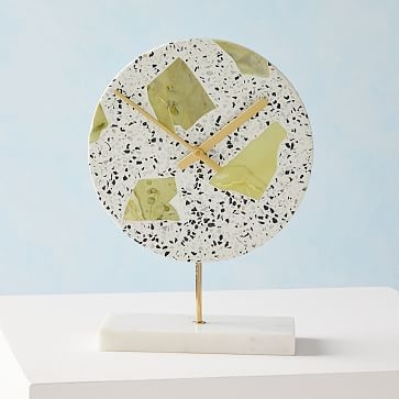 Deco Clock Speckled Stone, Blush - Image 0