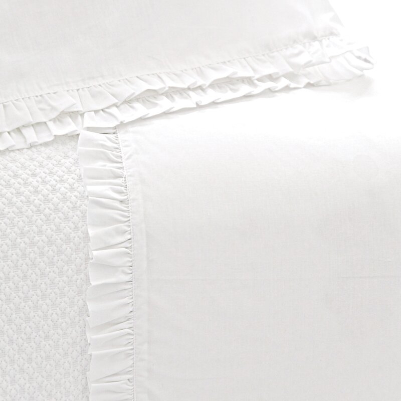 Pine Cone Hill Classic Ruffle 200 Thread Count 100% Cotton Sheet Set - Image 0
