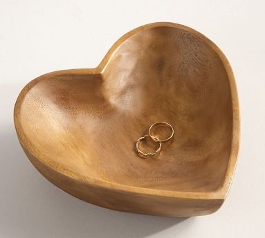 Wooden Heart Tray, 6.5"W - Image 3