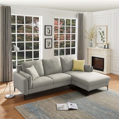 Pankratz 93'' Wide Right Hand Facing Sofa & Chaise - Image 0