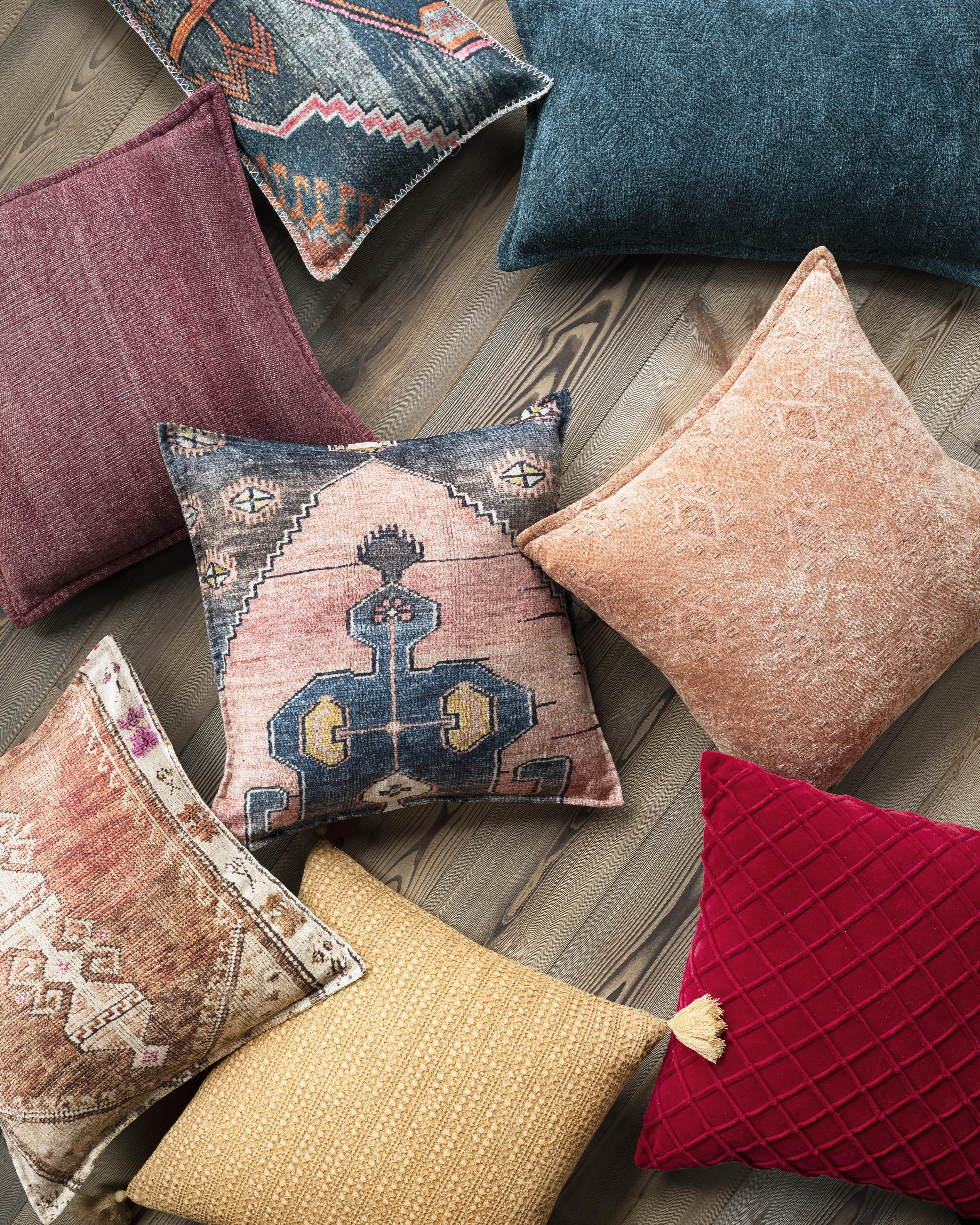 Loloi Pillows Red 22" x 22" Cover Only - Image 1