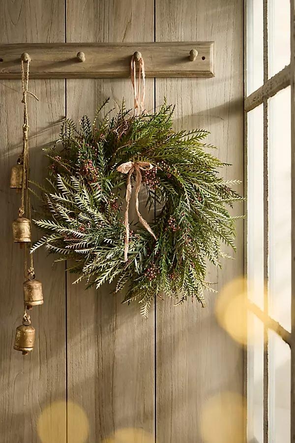 Fresh Grevillea + Pepperberry Wreath - Image 0