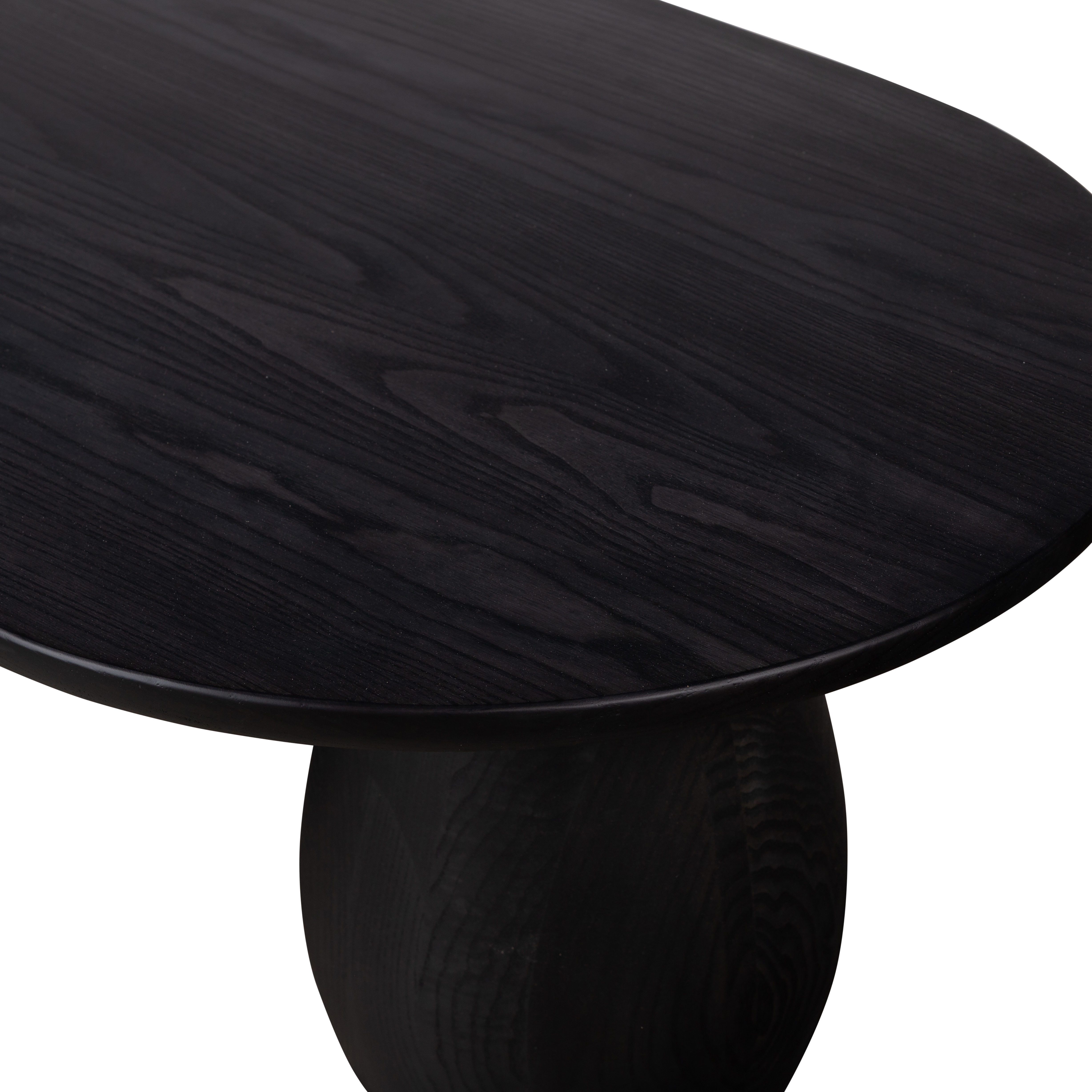 Merla Wood Coffee Table-Black Wash Ash - Image 1