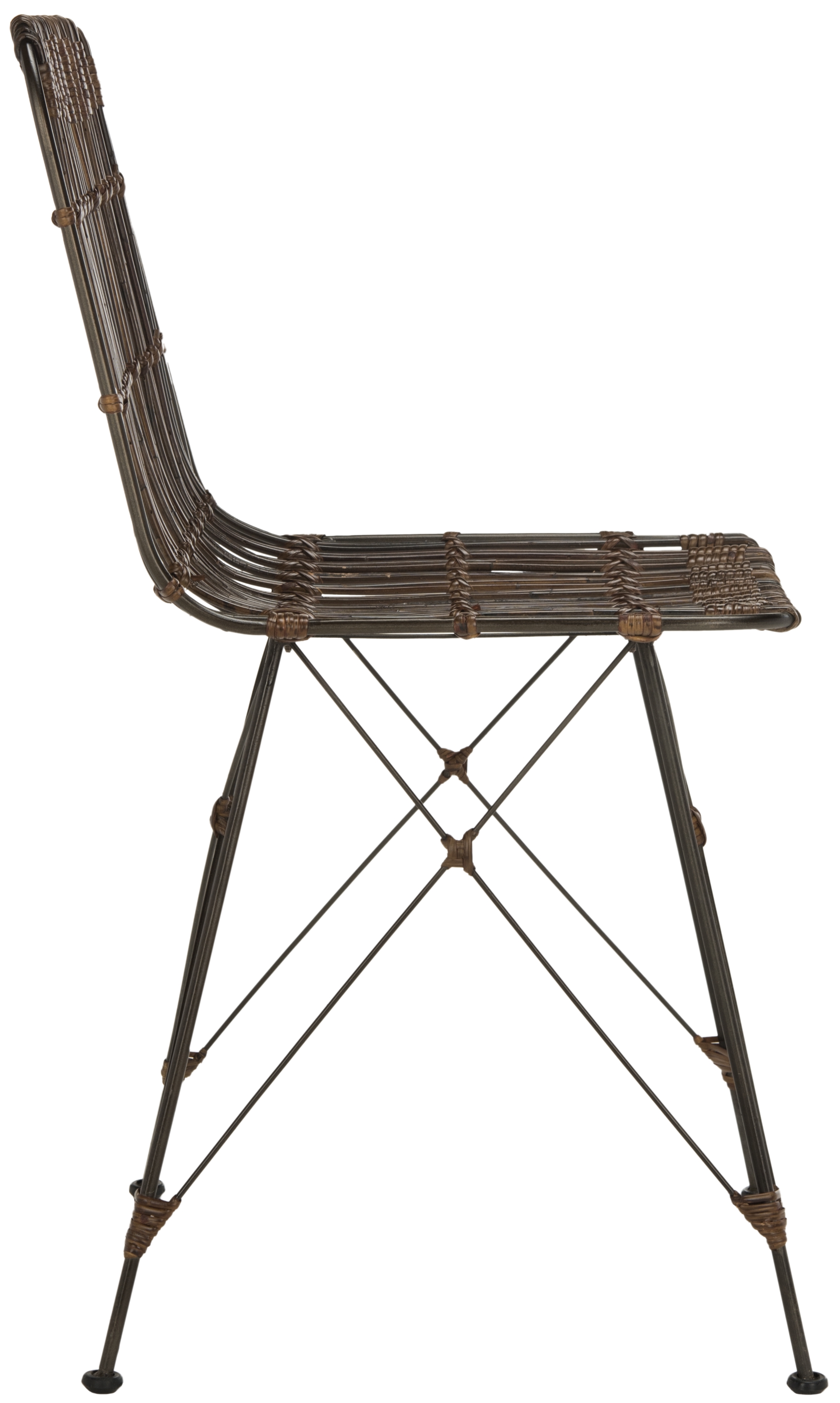Minerva Wicker Dining Chair (Set of 2) - Croco Brown - Arlo Home - Image 3