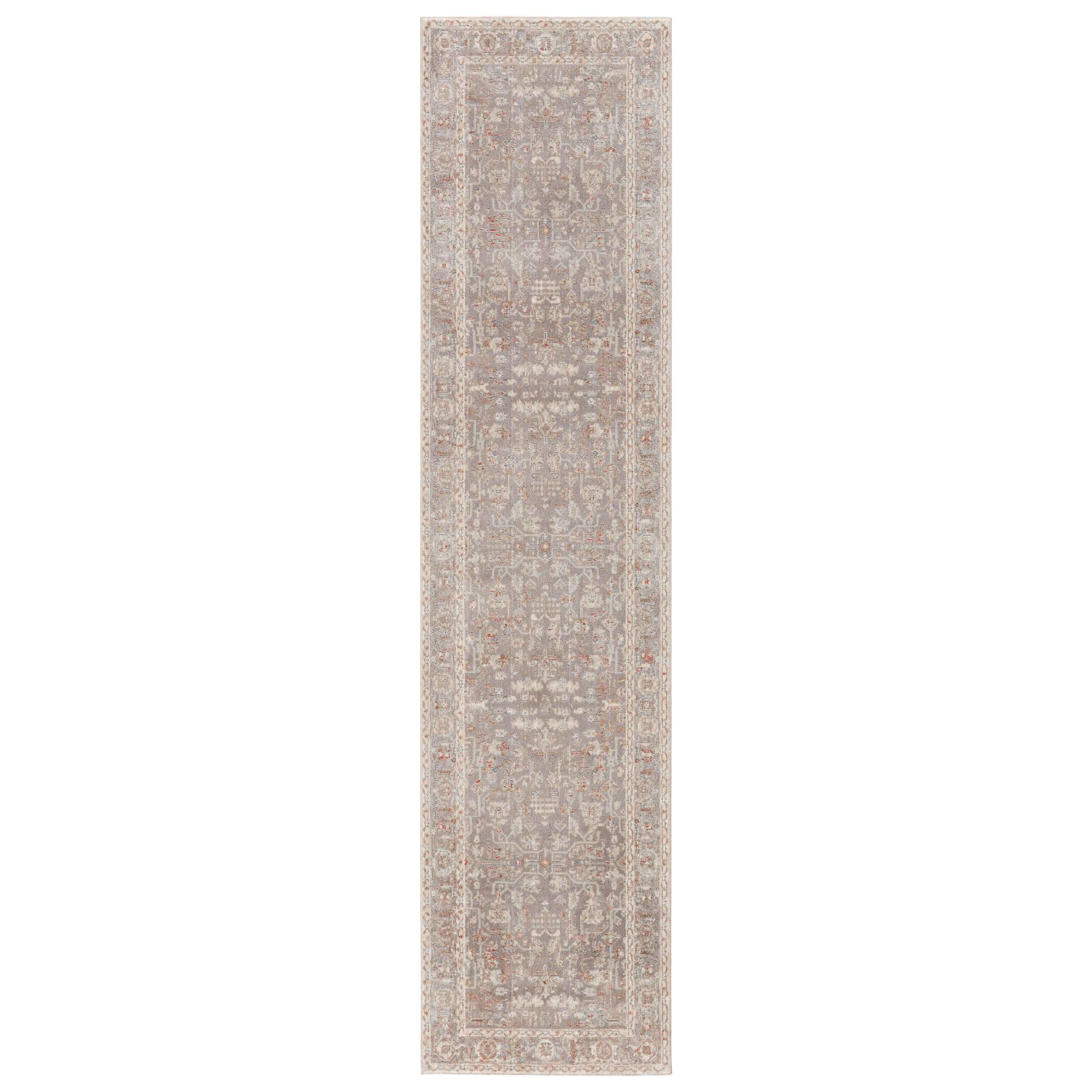 Amaris Oriental Gray/ Cream Runner Rug (2'5"X10') - Image 0