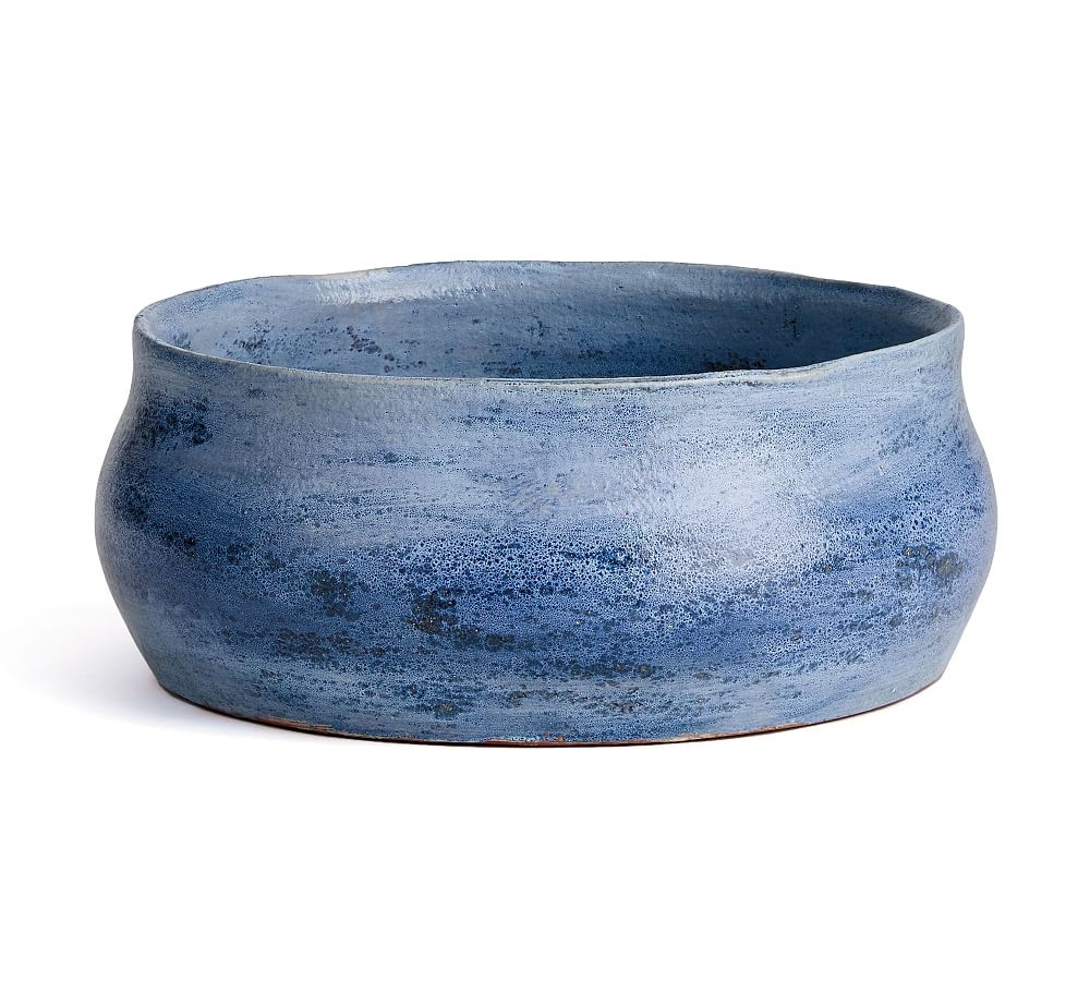 Decorative Blue Ombre Ceramic Bowl - Image 0